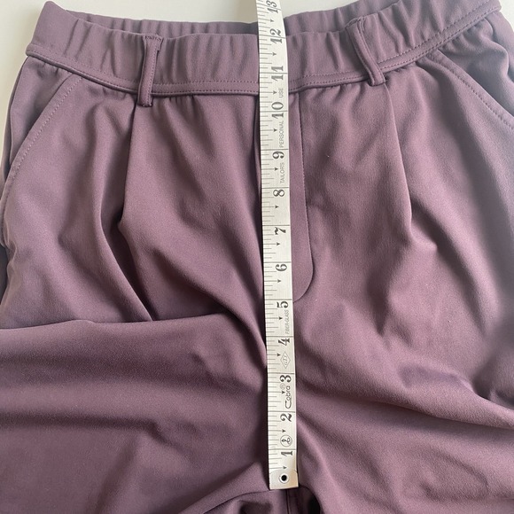 Halara Pants Womens Small Purple High Waisted Flare Pleated Pockets Workwear EUC - Picture 4 of 10